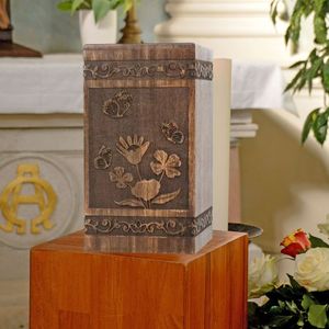 American Style <b>Wooden</b> Urn <b>Box</b> Casket for Cremation Adult Male Female Child Stylish Human Ashes Storage Memorial <b>Keepsake</b> <b>Box</b> - Product Image 6