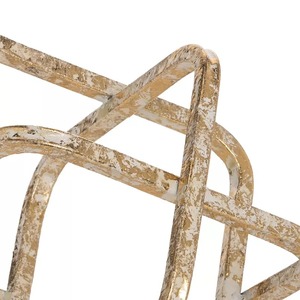 Design carré métal artistique maison décorative couleur or Table objet Table décoration Accent meubles antirouille Durable - Product Image 3