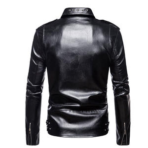 Chaqueta de cuero al aire libre Fábrica de moda Alta calidad Invierno 2025 Chaqueta de cuero de oveja de alta calidad para hombres - Product Image 3