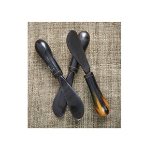 Couteau à beurre en acier fait main avec manche en corne pour la chasse avec 2 pièces avec Offre Spéciale poli - Product Image 4