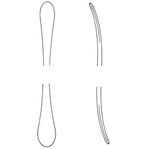 ลิฟต์เพนฟิลด์ 11 1/2 นิ้ว # เครื่องมือผ่าตัดทางทันตกรรมแบบสองด้าน 5 ชิ้น - Product Image 2