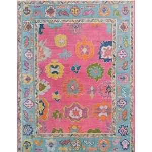 Alfombra de lana de Nueva Zelanda, alfombras Oushak anudadas a mano en forma de rectángulo, alfombra Floral hecha a mano, venta al por mayor, cualquier espacio de ITHL - Product Image 2