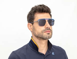 Alpine Paddock Gafas de Sol de titanio Moda de lujo Unisex Estilo deportivo Confort Protección Templos ergonómicos Policarbonato azul - Product Image 5