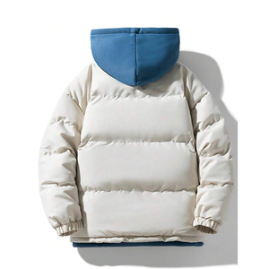 Chaqueta Acolchada de Invierno para Hombre, Cuello Redondo, Color Sólido, Personalizable, de la Mejor Calidad, Promocional, de Moda, Tejido de Poliéster/Algodón - Product Image 4