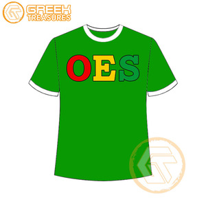 T-shirt Ordre de l'étoile de l'Est en gros Vêtements en jersey de coton T-shirt OES respirant de haute qualité Vêtements grecs pour femmes - Product Image 5