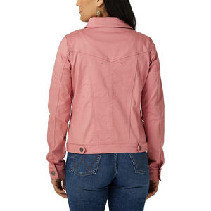 Chaqueta vaquera azul claro con pedrería, diseño corto, mangas largas, personalizada a precio de fábrica, diseñada para mujer. - Product Image 6