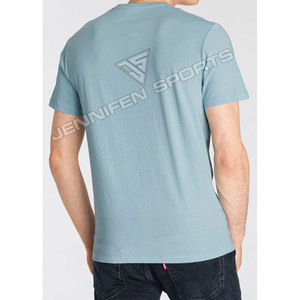 Camiseta de tela de Jersey de algodón 100% para hombre de verano, cuello redondo, logotipo impreso digital personalizado con etiqueta de cuello interior - Product Image 6