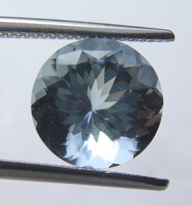 3.65 ct naturel bleu aigue-marine pierre précieuse ronde à facettes 10x10x7mm Anabiya gemmes Afrique origine pour la fabrication de bijoux - Product Image 3