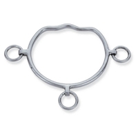 Mèche à bouche droite Coronet Brass Chifney-Durable résistant à la corrosion, conception à anneau unique pour un meilleur contrôle