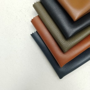 Muestra gratis cuero sintético superior texturizado duradero resistente a la abrasión cuero Pu para zapatos tela de cuero Artificial Pu - Product Image 5