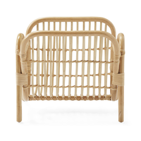 Toptan doğal rattan gazete ve dergi rafı Vintage stil ev ve ofis dekorasyonu için Vietnam