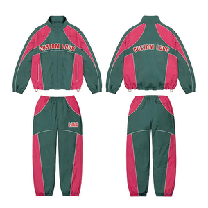 Chaqueta personalizada para entrenamiento, ropa para correr, chaqueta cortavientos impermeable con cremallera, chándales cortavientos de nailon Vintage para hombre - Product Image 3