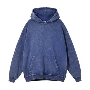 Sudadera con capucha lavada con ácido y logotipo personalizado para hombre, sudadera lavada de alta calidad con tinte de corbata Y2k, sudaderas con capucha unisex de gran tamaño - Product Image 2