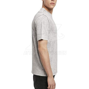 Service OEM – T-shirts légers pour hommes effet délavé – T-shirts slim fit pour hommes effet délavé, très tendance - Product Image 6