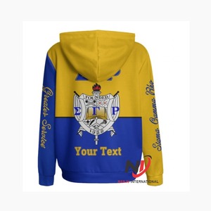 เสื้อฮู้ดสวมหัว Sigma Gamma Rho ผ้าคอตตอนปักลายสีรอยัลผสมชุดสตรีทแวร์ให้ความอบอุ่น - Product Image 3