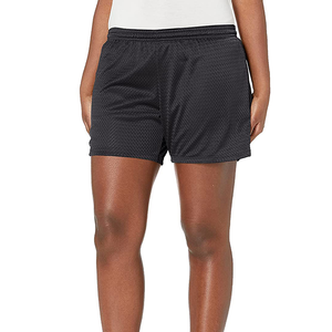 2025 OEM Custom Logo Design Eco-Friendly Solid Mesh Soccer <b>Shorts</b> Plain Dyed Sports Training Wear with Lace <b>Decoration</b> on Sale - Product Image 3