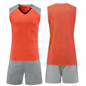 Uniforme de Voleibol Deportivo Estampado, 100% Poliéster, Impresión Digital, Conjuntos de Color Sólido, Tela Personalizable de 220g, Servicio OEM - Product Image 4
