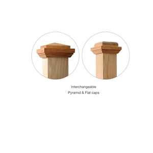 EFS Viet Nam Factory 4091FP Boîte en bois massif de chêne blanc Newel Post Flat Panel Detail Qualité supérieure pour tout escalier - Product Image 2