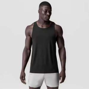 Camiseta sin mangas para entrenamiento de gimnasia para hombre, ropa deportiva transpirable y de secado rápido que absorbe la humedad - Product Image 1