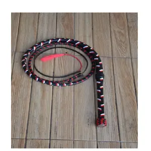 4 To 16 Feet 14 Plaits Custom Bull Whip Racing Riding Equipment Horse Leather Whips Durable Horses Riding Whips