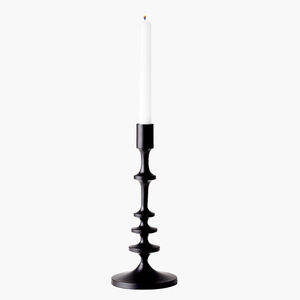 Candelabro Cónico Negro Moderno Hecho a Mano en India para Decoración de Balcones, Escritorios de Oficina y Decoración de Encimera - Product Image 2