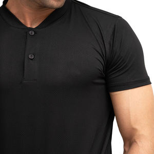 เสื้อยืดแบบมีกระดุมสำหรับผู้ชายผ้าฝ้ายแบบกำหนดเองเสื้อยืดฤดูร้อนคุณภาพสูงพร้อมโลโก้ส่วนตัวสร้างแบรนด์ของคุณเอง - Product Image 6