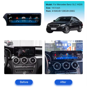 14,9 pulgadas Carplay para <span class=keywords><strong>Mercedes</strong></span> Benz GLC W205 Radio de coche Multimedia unidad principal de navegación GPS Auto inalámbrico HD Touch - Product Image 3