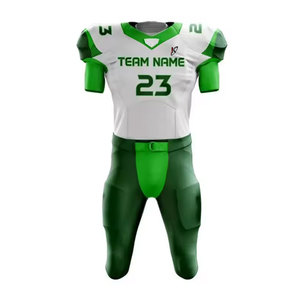 Nuevo Conjunto de Uniforme de Fútbol Americano Transpirable, Color Sólido, 100% Poliéster, Precio Bajo, Opción de Venta al Por Mayor - Product Image 2