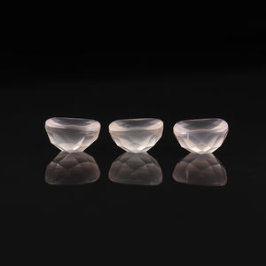 Cojín de piedras preciosas de cuarzo rosa suelto de alta calidad, corte de Rosa Natural para hacer joyas de plata y oro, venta al por mayor - Product Image 4