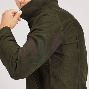 Veste en daim élégante pour homme, logo sur le devant, séchage rapide et design léger écologique pour les sorties décontractées et le style quotidien - Product Image 5