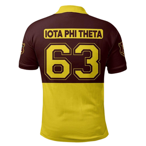 Camiseta Polo Iota Phi Theta Ivy League 1963 para Hombre, Fraternidad Griega, Bordada en Algodón - Product Image 2