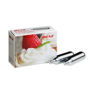 Beat OEM Custom Brand Dessert Making Tool 8g 10er Pack Mosa Schlagsahne Ladegerät zum Verkauf