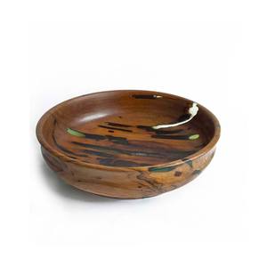 ชามไม้อะคาเซียทำจากไม้สำหรับใส่อาหารขนาดใหญ่ทรงโค้งสำหรับใส่สลัดอาหารชิ้นโบราณสำหรับงานปาร์ตี้ในห้องครัว - Product Image 6