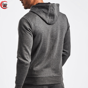 <b>Zip</b> <b>up</b> Track Suit Men's Zipper Suit 2 Piece Hooded Tracksuit Custom Screen Print <b>Black</b> Full <b>Zip</b> Tracksuit for Men - Product Image 2