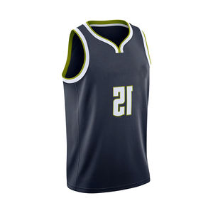 Nouveau maillot de basket-ball à la mode Chemises de basket-ball avec logo personnalisé Maillot de basket-ball sublimé pour hommes jeunes - Product Image 6