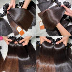 Extensions de cheveux humains vierges vietnamiens 100% naturels, super double trame, lisses et raides, en gros stock - Product Image 4