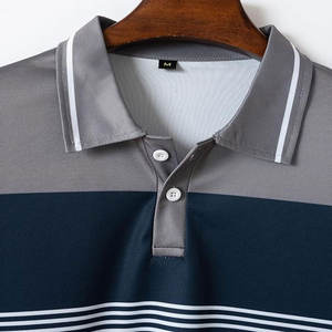 Camisetas de polo informales unisex al por mayor para hombre de negocios logotipo personalizado en blanco liso impresión en la parte delantera patrón sólido de trabajo - Product Image 4