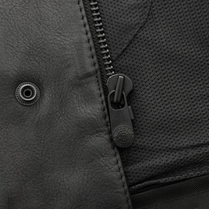 Chaleco de cuero de alta calidad 100%, chaleco de motocicleta de cuero de vaca americano clásico hecho a medida para hombres - Product Image 3