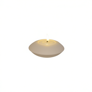 Bougie LED blanche de 12 cm avec effet de cire fondue et de flamme, éclairage décoratif D4019 - Product Image 2