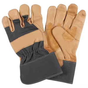 Guantes duraderos de cuero de grano de cabra reforzados trabajo Industrial mano brazo protección resistencia a la abrasión guantes de seguridad Personal - Product Image 6
