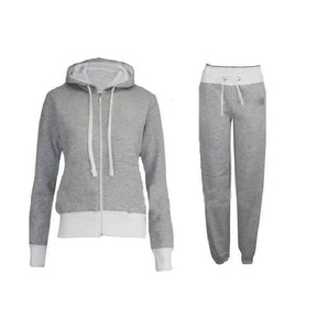 Women's Custom Logo <b>Summer</b> Lightweight Eco-Friendly 100% Cotton Set Zipper <b>Hoodie</b> Jogging Jacket Fleece Clothing Windproof - Product Image 3