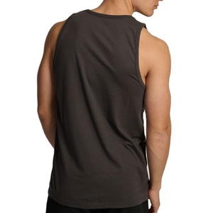 Men's Sporty Singlet Seamless Lightweight Breathable Quick Dry Oversized <b>Loose</b> Tank <b>Top</b> Cut Knitted Longline Regular Fit Trendy - Product Image 3