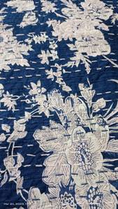 Edredón acolchado suave con relleno de algodón puro tradicional Jaipuri Razai bloque de mano estampado Floral Kantha algodón tamaño doble para la venta - Product Image 3