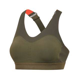 Sujetador deportivo de alto soporte de malla Simple ligero y transpirable súper suave para mujer de talla grande para entrenamiento físico - Product Image 1