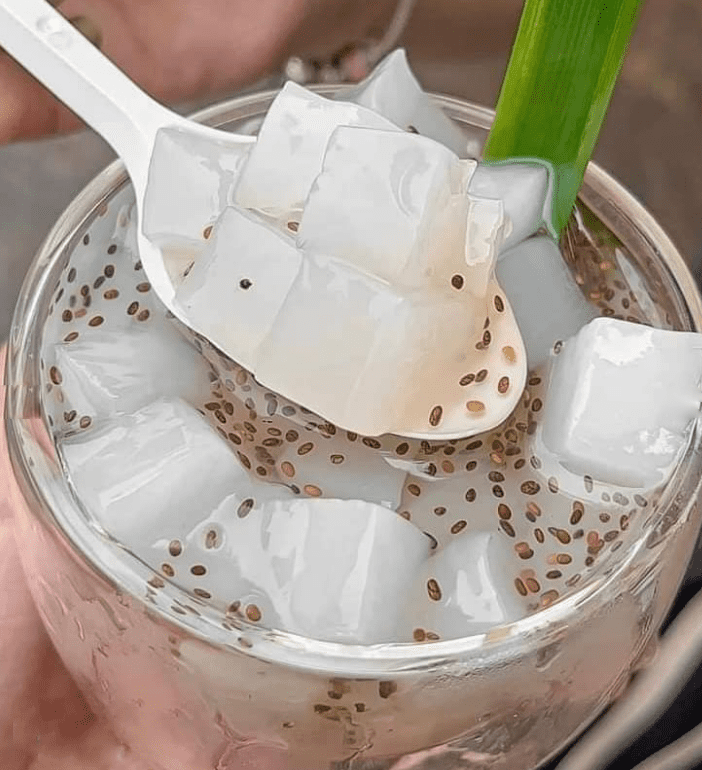 Йогурт с кокосовым желе