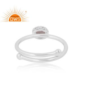 Anillo de piedras preciosas de luna de Chocolate Natural de Plata de Ley 925, joyería personalizada para mujer, regalo para ella - Product Image 2