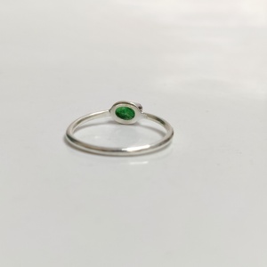 Đẹp màu xanh lá cây ngọc lục bảo đá thiết kế Nhẫn 925 Sterling Silver nhẫn Bán buôn giá + AAA chất lượng lấy thỏa thuận này ngay bây giờ - Product Image 3