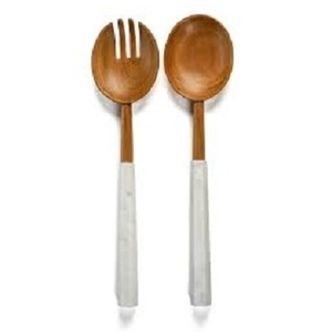 Cuchara de Resina y Madera Chapada en Oro de Alta Calidad con Acabado Espejo, Diseño Clásico Ecológico, Utensilio de Cocina para Fiestas - Product Image 3