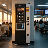 TCN Machine de vente de café fraîchement moulu populaire de haute qualité avec 16 saveurs pour le bureau