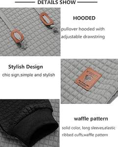 Sweat à capuche motif gaufré Tricot texturé somptueusement doux avec un design moderne pour un confort ultime et un style sans effort - Product Image 2